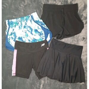 Girls Shorts Lot Bundle Size 7/8 Athletic Works Old Navy New Balance Wonder Nati